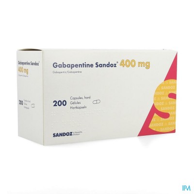 Gabapentine 400mg Sandoz Caps 200 X 400mg