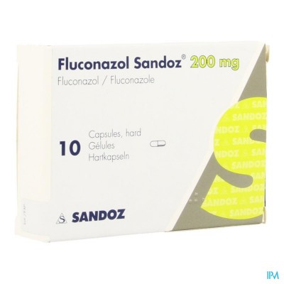 Fluconazole Sandoz 200mg Pi Pharma Caps 10 Pip