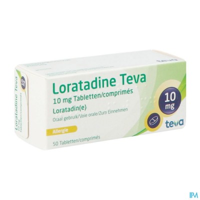 Loratadine Teva 10mg Comp 50 X 10mg