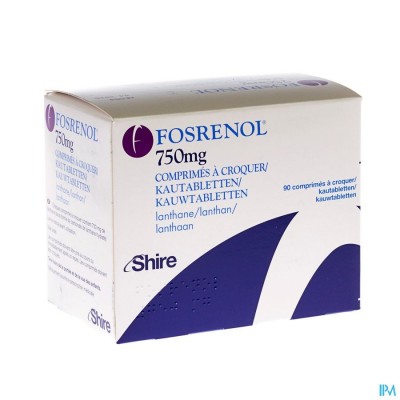 FOSRENOL 750 MG COMP 90 X 750 MG