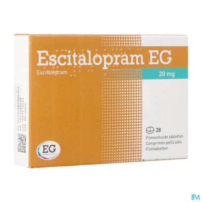 Escitalopram EG 20 Mg Filmomh Tabl 28 X 20 Mg