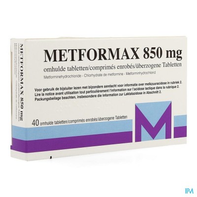 METFORMAX 850 TABL 40 X 850 MG