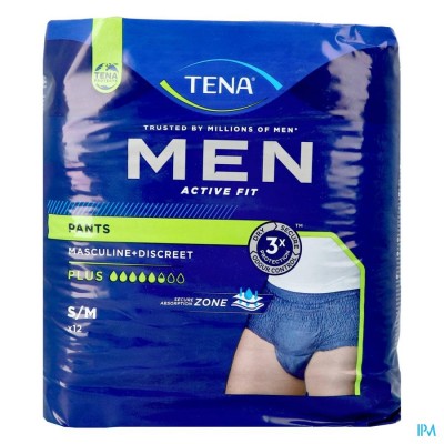 Tena Men Active Fit Pants Plus Blauw S/m 12 772512