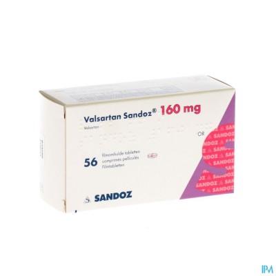 Valsartan Sandoz 160mg Filmomh Tabl 56 X 160mg