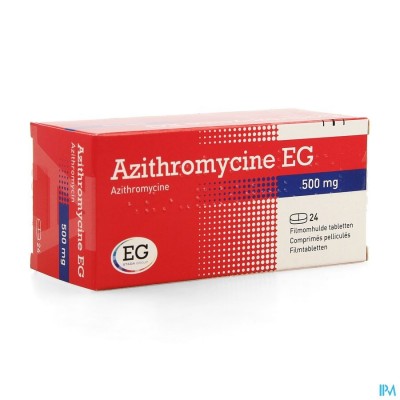 Azithromycine 500 Mg EG Tabl Omhulde 24X500 Mg