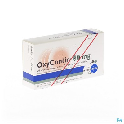 Oxycontin Tabl 30 X 80mg