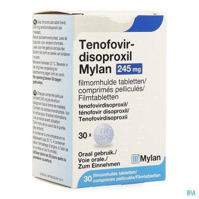 Tenofovir Disoproxil Mylan 245mg Filmomh Tabl 30