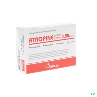 ATROPINE SULF AMP 10 X 1 X 0,50MG/1ML UD