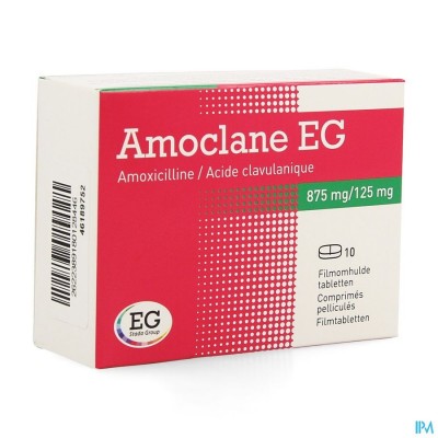 Amoclane EG 875Mg/125Mg Filmomh Tabl 10