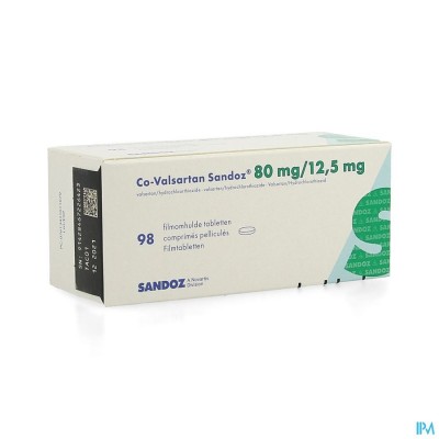 Co Valsartan Sandoz 80mg/12,5mg Filmomh Tabl 98