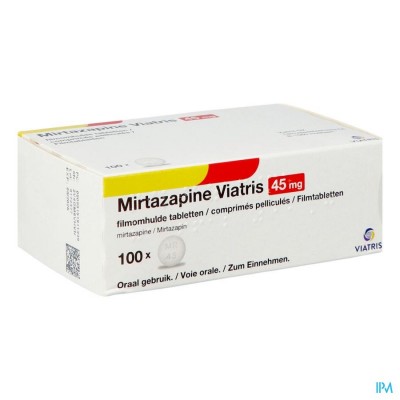 Mirtazapine Viatris 45mg Filmomh Tabl 100