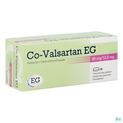 CO VALSARTAN EG 80MG/12,5 MG COMP 98