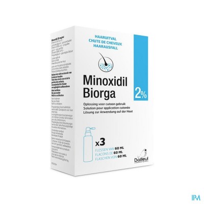 MINOXIDIL 2% OPL CUTAAN GEBRUIK KOFFER FL 3X60ML