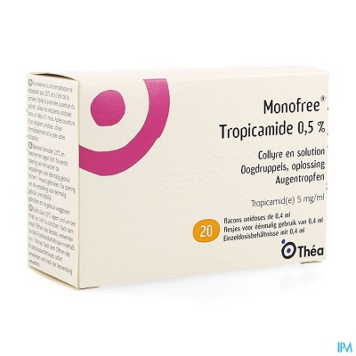 Monofree Tropicamide 0,5% 20x0,4ml