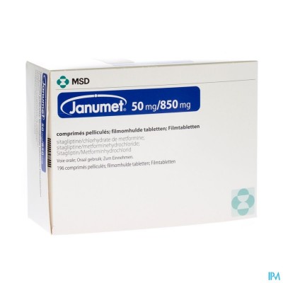 Janumet 50/850mg Filmomh Tabl 196