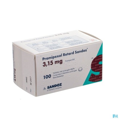 Pramipexol Retard Sandoz 3,15mg Verl Afgif 100