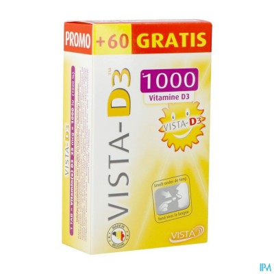 Vista D3 1000 Promo Smelttabl 120 + 60 Gratis