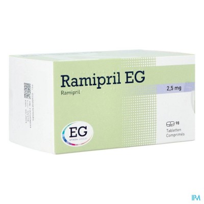 Ramipril EG  2,5 Mg Tabl 98 X 2,5 Mg