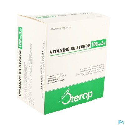 Sterop Vit B6 100mg 2ml 100 Amp