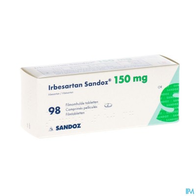 Irbesartan Sandoz 150mg Filmomh Tabl 98 X 150mg