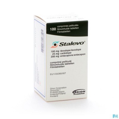 Stalevo 100mg/25,0mg/200mg Filmomh Tabl 100 Fles