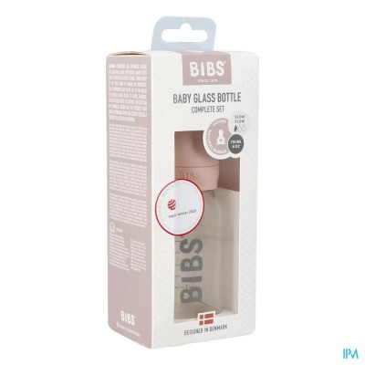 Bibs Zuigfles Glas 110ml Complete Set Blush