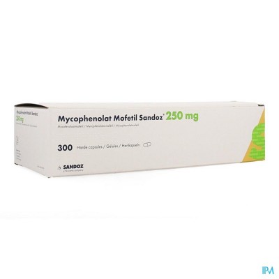 Mycophenolat Mofetil Sandoz 250mg Harde Caps 300
