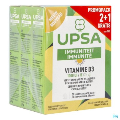 Upsa Vitamine D3 Tabl 3x30