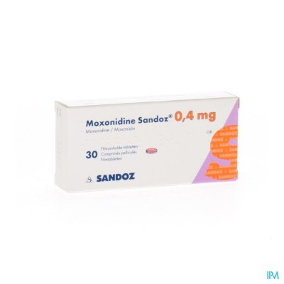 MOXONIDINE SANDOZ COMP 30 X 0,4 MG