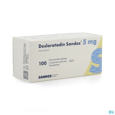 Desloratadine Sandoz 5mg Filmomh Tabl 100 X 5mg