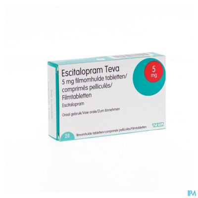 Escitalopram 5mg Teva Filmomh Tabl 28 X 5mg