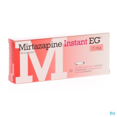 Mirtazapine EG Instant 15 Mg Orodisp Tabl  30
