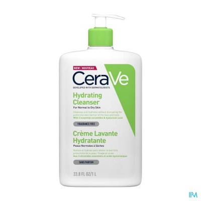 Cerave Hydraterende Reinigingscreme Pompfl 1l