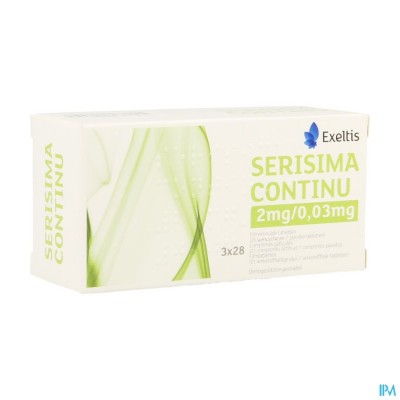 Serisima Continu 2mg/0,03mg Filmomh Tabl 3 X 28