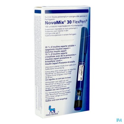 Novomix 30 Flexpen 5 X 3ml 100 U/ml