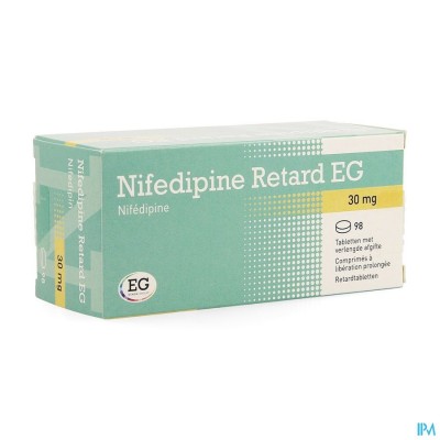 Nifedipine Retard EG 30Mg Tabl Verleng Afgifte 98