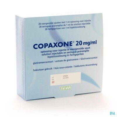 Copaxone 20mg/ml Opl Inj Voorgevulde Spuit 28