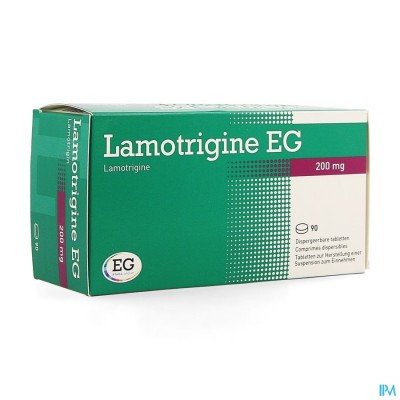 LAMOTRIGINE EG 200 MG COMP DISP 90 X 200 MG