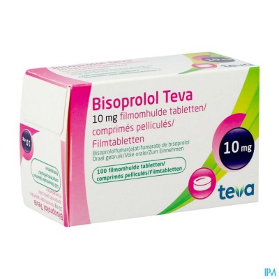 Bisoprolol Teva 10mg Tabl 100