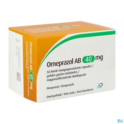 OMEPRAZOL AB 40MG CAPS MAAGSAPRESIST. 56 BLISTER