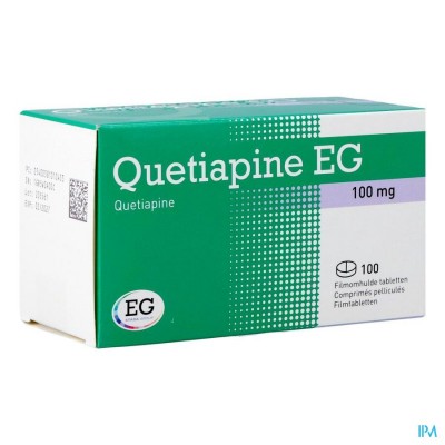 Quetiapine EG Comp Pell 100 X 100 Mg