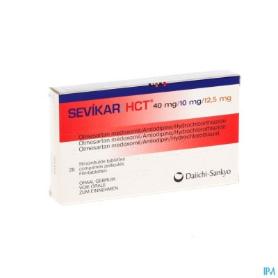 Sevikar Hct 40mg/10mg/12,5mg Filmomh Tabl 28