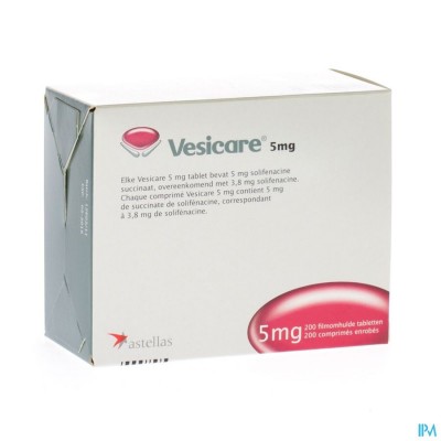 Vesicare Tabl 200 X 5mg