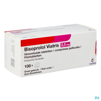 Bisoprolol Viatris 2,5mg Filmomh Tabl 100