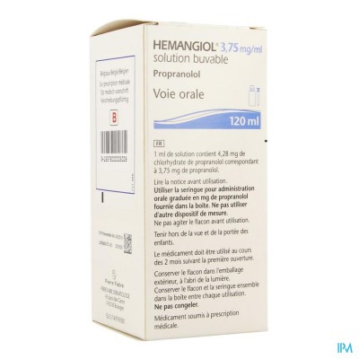 Hemangiol 3,75mg/ml Drinkb.opl 120ml
