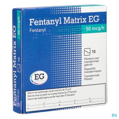 Fentanyl Matrix EG 50,0Ug Pleist Transderm 10