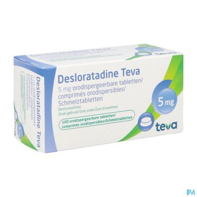 Desloratadine Teva 5mg Orodisp Tabl 100 X 5mg