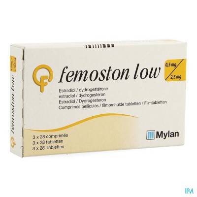 Femoston Low 0,5mg/2.5mg Omhulde Tabl 84