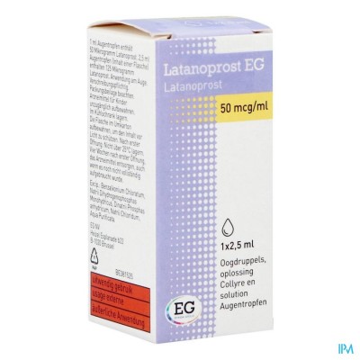 Latanoprost EG 50 Mcg Oogdruppels Opl 1 Flx2,5Ml