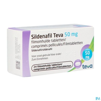 Sildenafil Teva 50mg Filmomh Tabl 24x 50mg